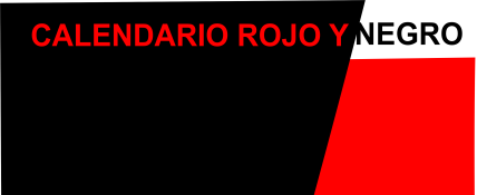 Calendario Rojo y Negro 2024